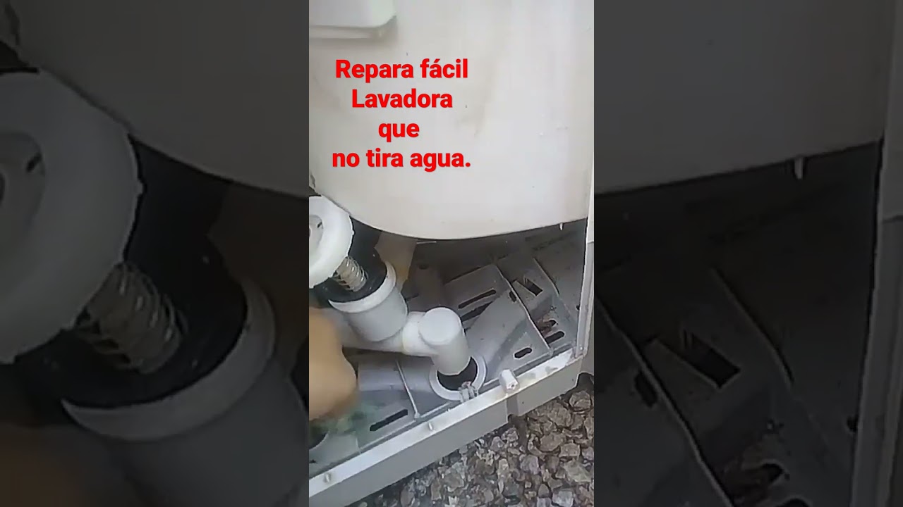 Reparación básica del filtro de desagüe de lavadora paso a paso